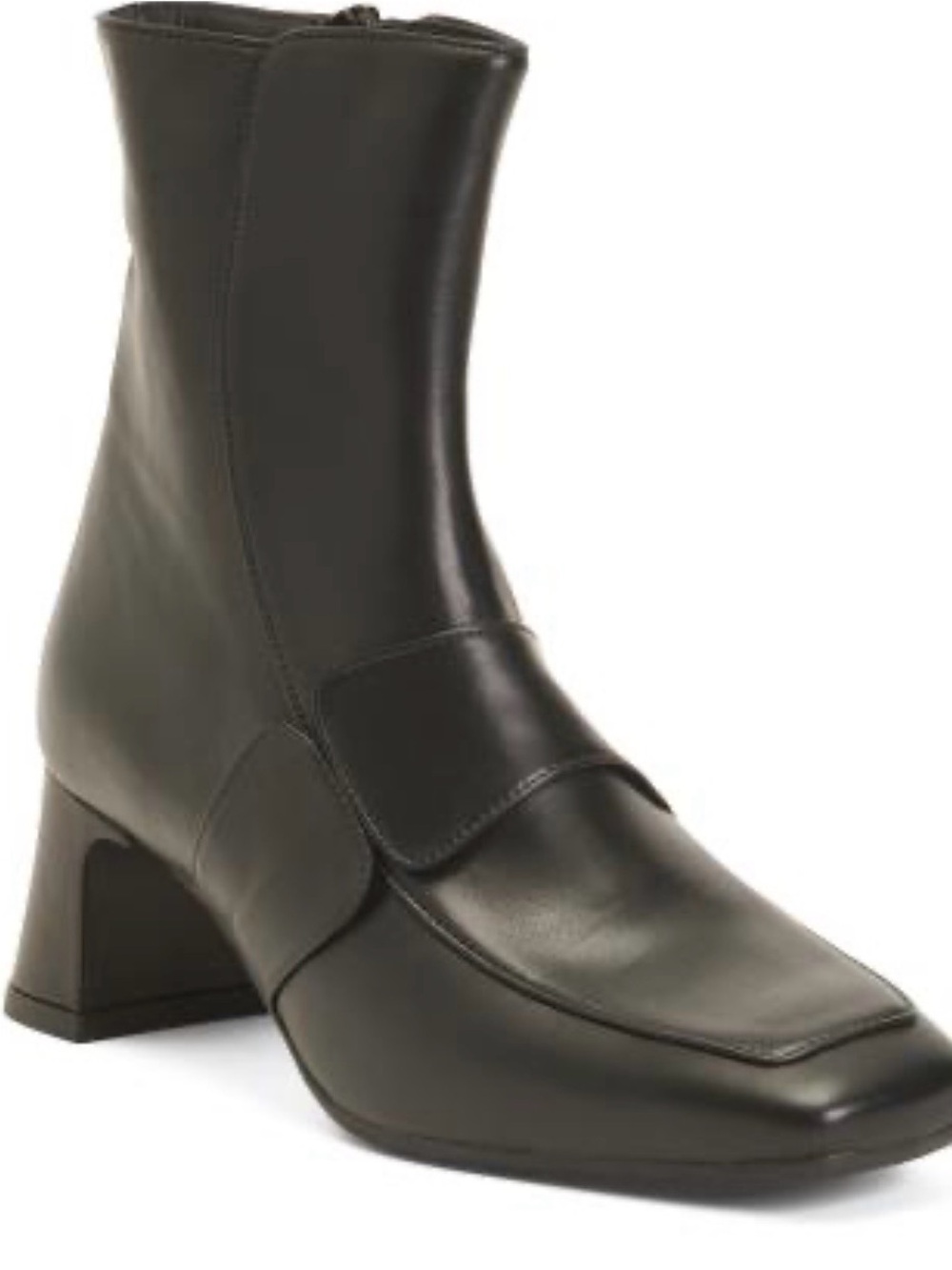 OROSCURO leather heeled booties